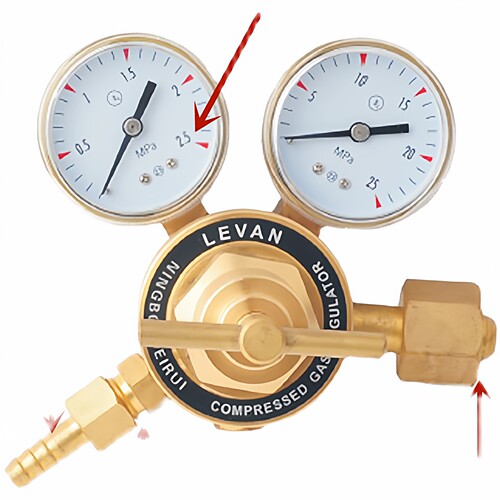 LEVAN威锐减压器 黄铜调压阀 手动减压器乙炔 氩气 丙 乙炔天然气