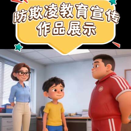H5动画视频防欺凌专题宣传教育优秀作品图片音频文本PPT