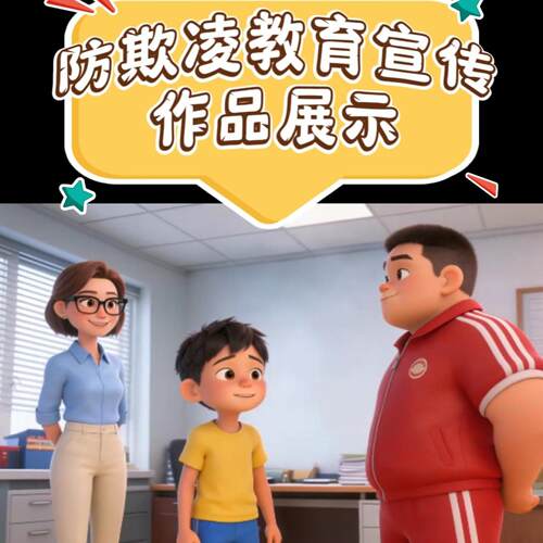 H5动画视频防欺凌专题宣传教育优秀作品图片音频文本PPT