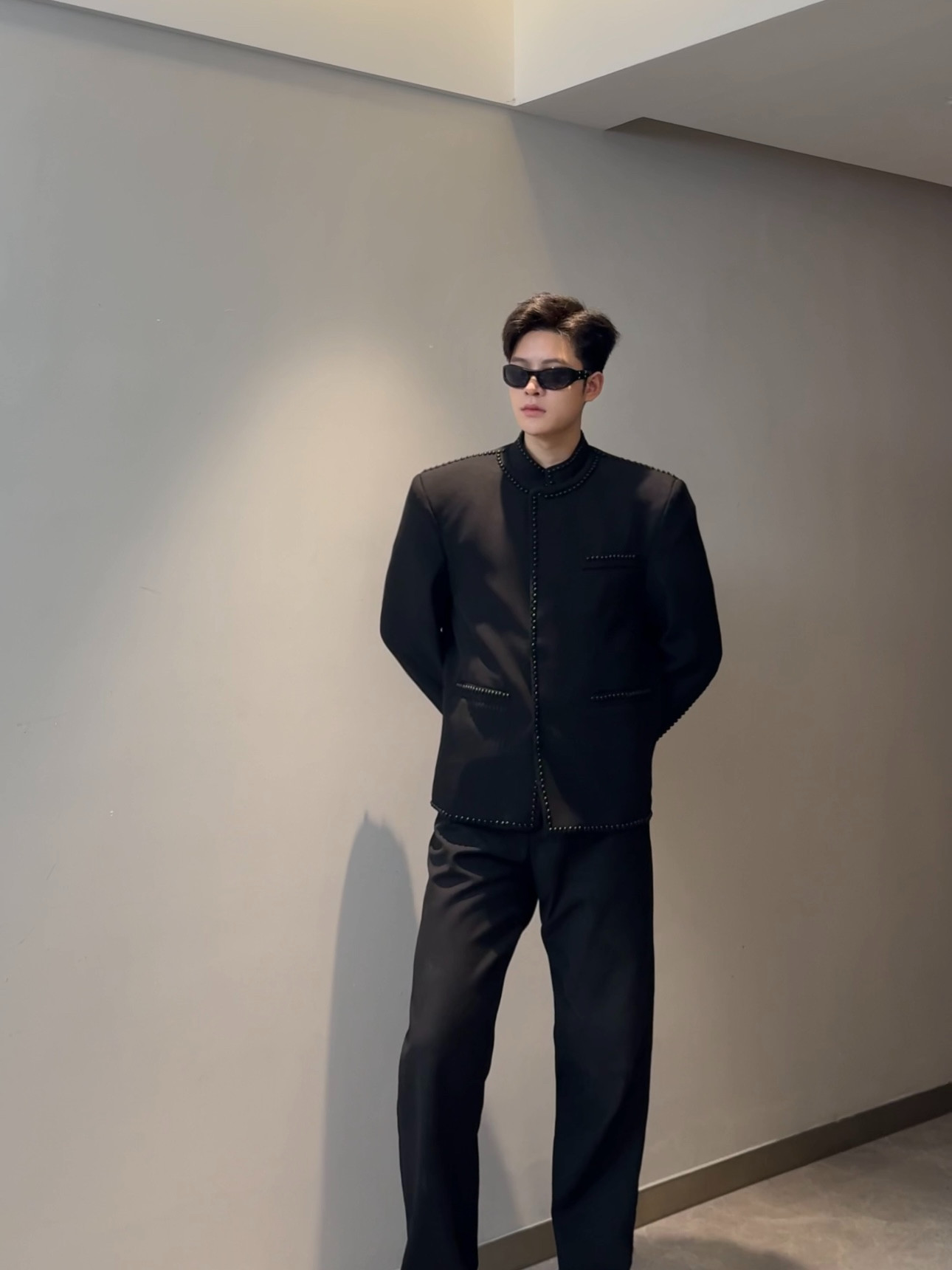 【嘉尔王】24 秀场同款珍珠铆钉设计夹克西服外套