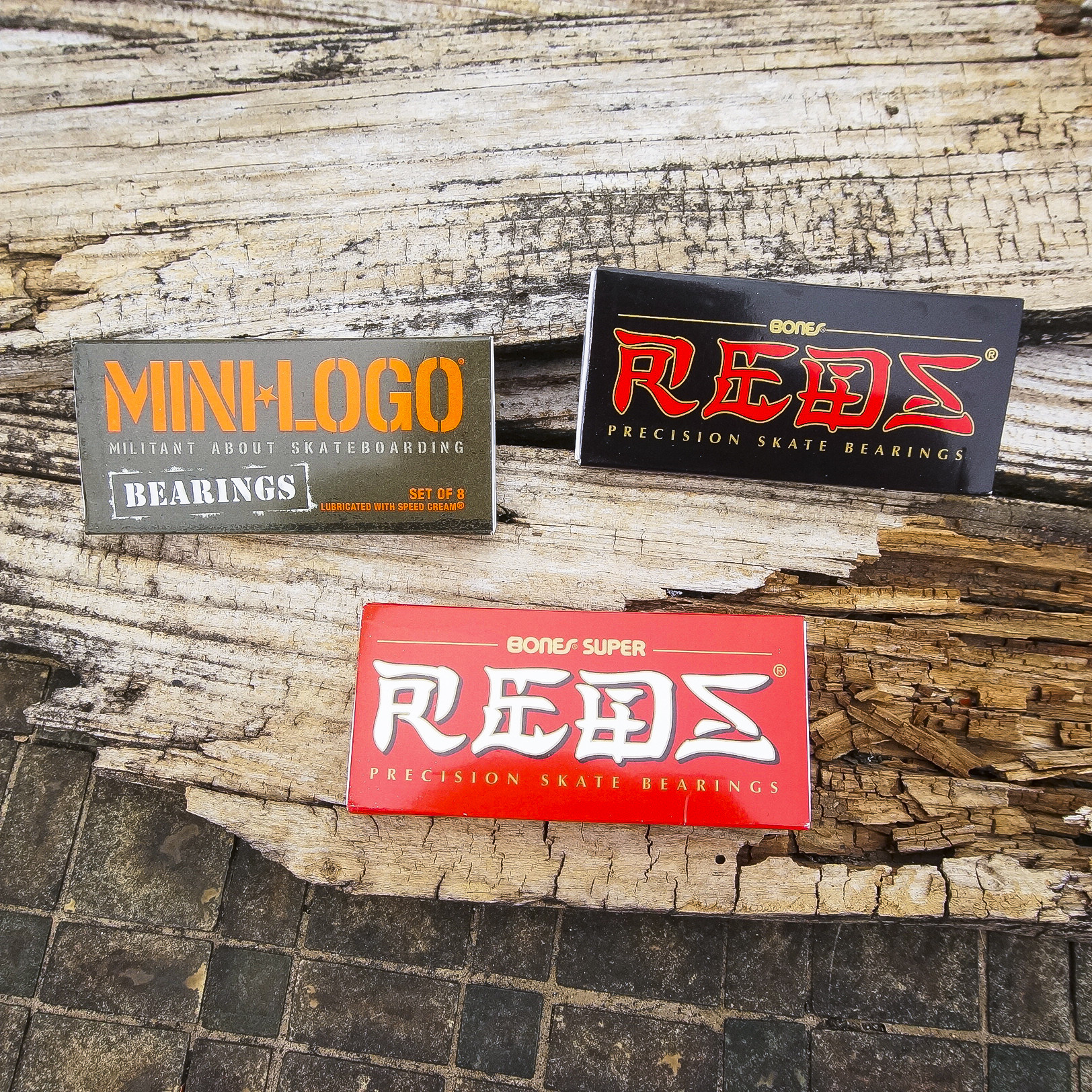 进口BONES专业滑板轴承MINILOGO