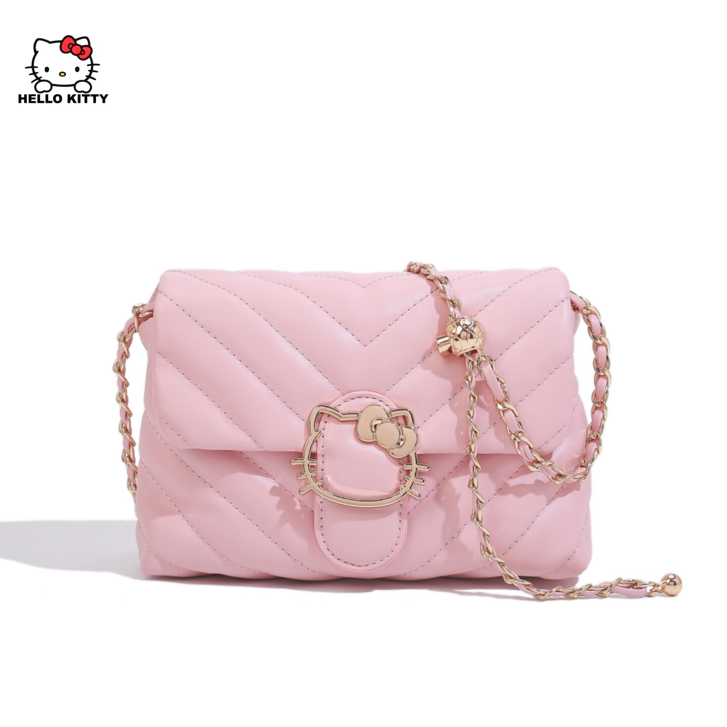 HelloKitty2026春链条小方包小众设计单肩包包女少女风斜挎信封包