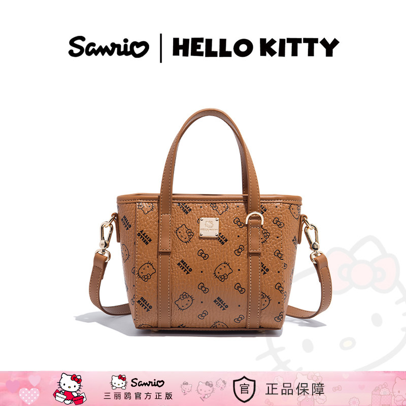 HelloKitty复古老花迷你菜篮子包图片