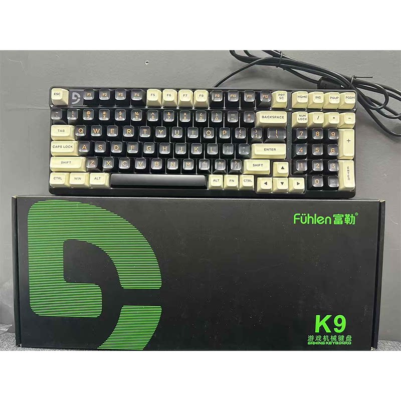 富勒K9有线机械键盘电竞游戏办公家用网咖吃鸡CF电脑笔记本通用