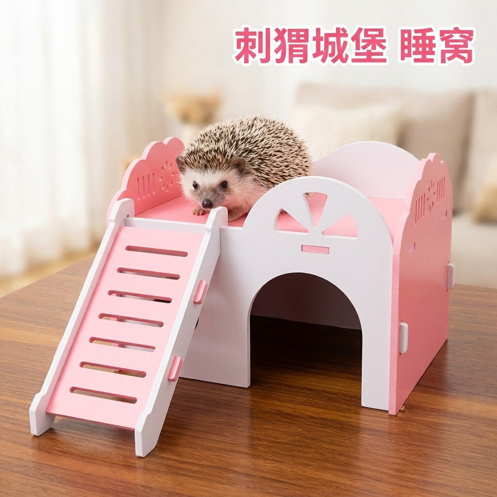 非洲刺猬窝仓鼠豚鼠躲避屋子龙猫松鼠无底城堡小屋大睡房四季