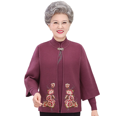 喜婆婆婚宴礼服中老年加绒两件套