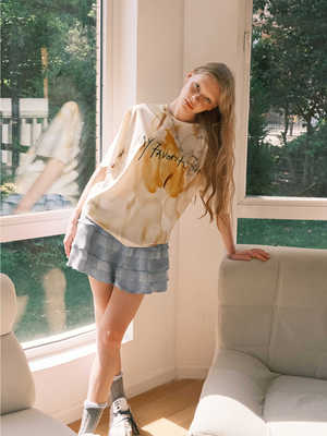 短袖潮流趣味印花背心