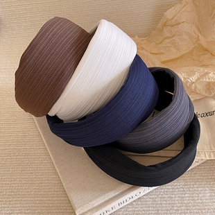 韩国宽边发箍女2025新款高颅顶头箍洋气时尚发卡气质遮发际线头饰