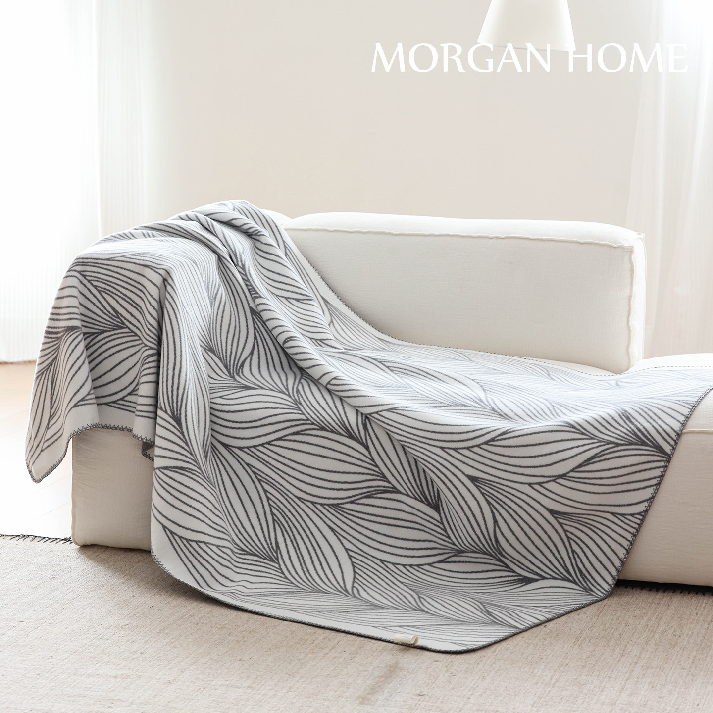 BENMO HOUSE手感好双面提花麻花沙发盖毯车用午睡航空毯摄影搭巾