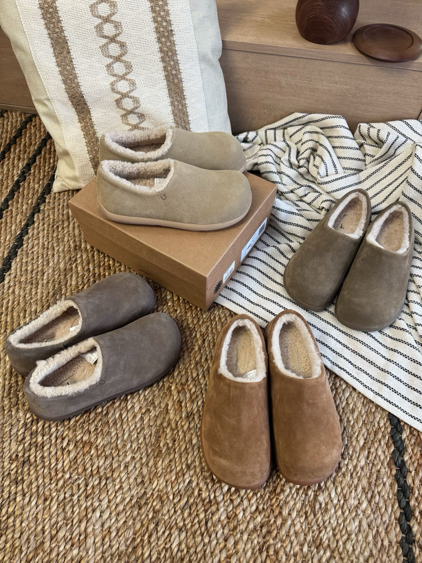 桑坡村2025新款博肯穆勒小土豆全包韩系慵懒随意穿搭百搭舒适保暖