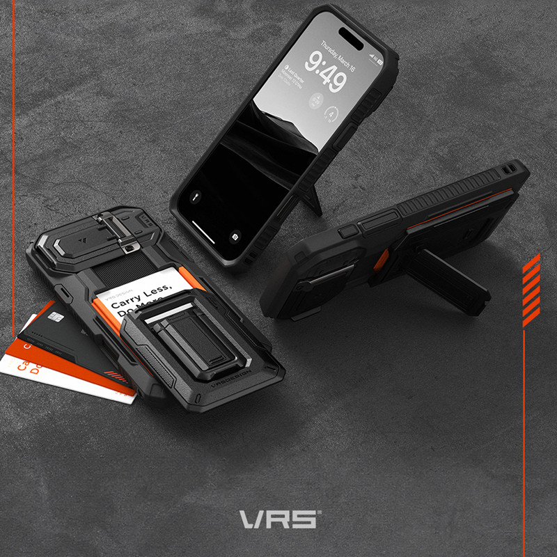 苹果16手机壳可插卡放卡带支架