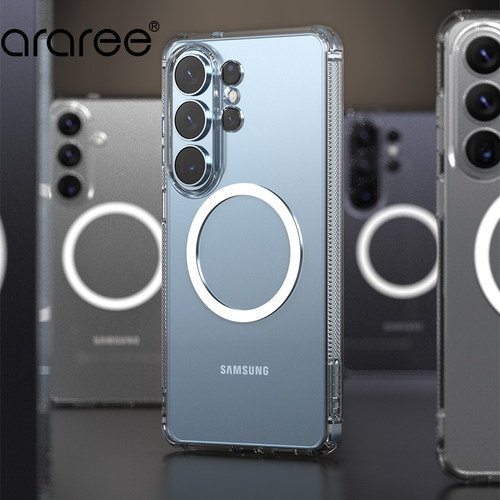 韩国araree适用三星S26Ultra全包防摔手机保护套简约软硅胶Magsafe无线磁吸透明轻薄保护套经典轻薄