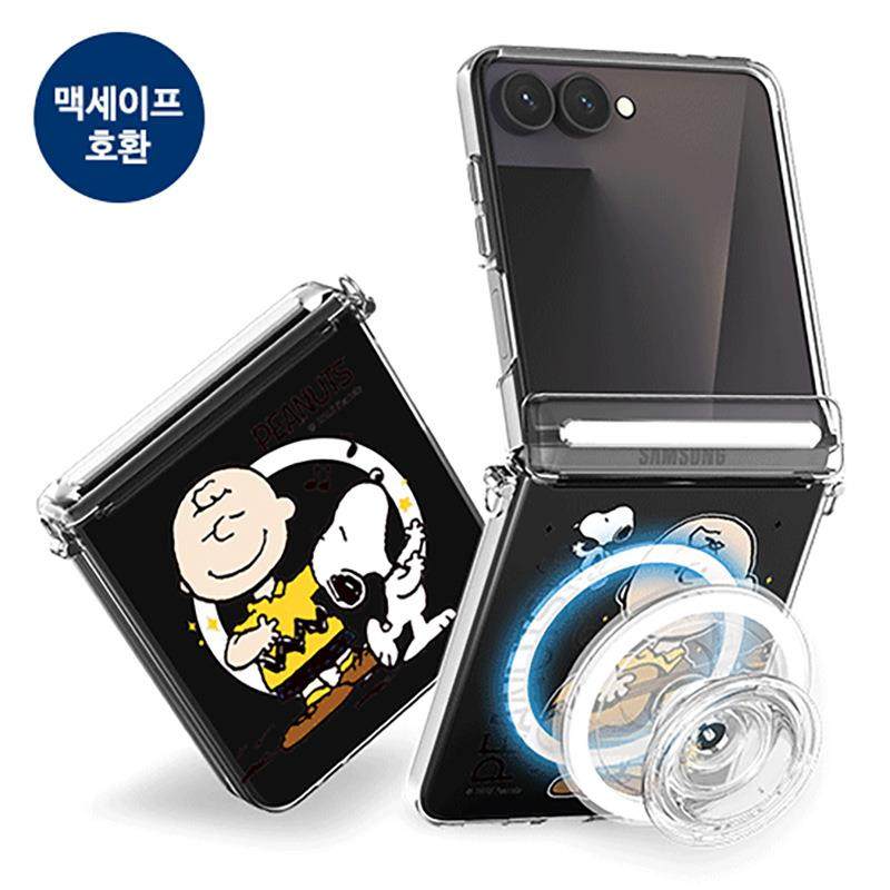 史努比snoopy查理三星Zflip7手机壳透明超薄磁吸flip7保护套全包