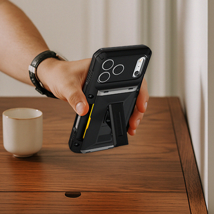 韩国正品 VRS适用苹果17promax手机壳iPhone17promax防摔保护套可插卡4张带支架放卡4张便携户外军工级保护壳