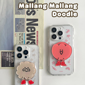 韩国代购 三星s25ultra磁吸手机壳无线充电保护套S24硅胶可爱表情