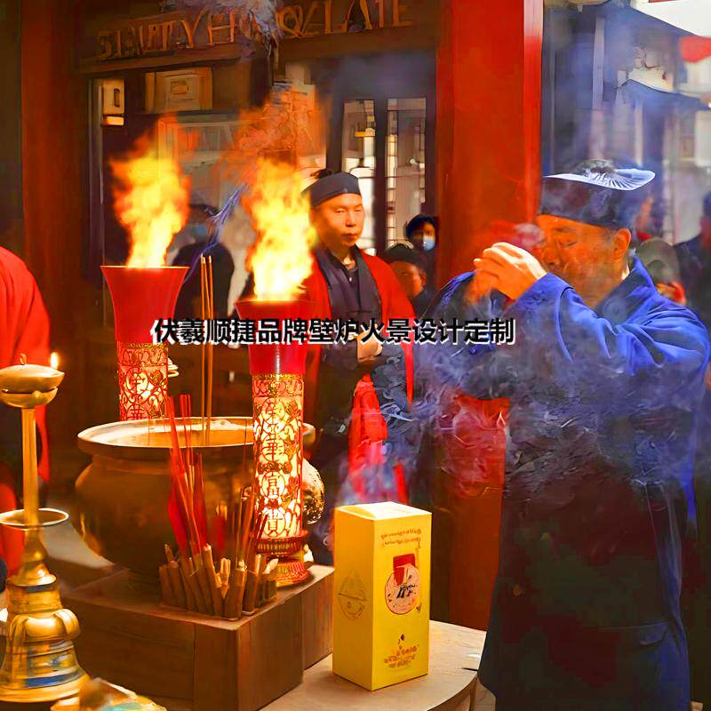 礼佛电子蜡烛火大雄宝殿仿真香火炉结婚仿真火焰蜡烛展馆火焰玫瑰