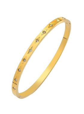 手镯女卡家十钻钛钢手镯简约优雅满天星满钻十钻钛钢首饰钛钢手环