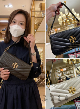 美国正品TB女包Kira小香风羊皮腋下休闲法棍包手提单肩斜挎链条包