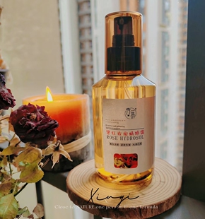 冷萃山泉水萃取墨红玫瑰精华精粹露补水保湿提亮肤色改善暗沉滋润