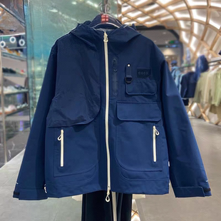 肖战同款 中国李宁男女防泼水宽松运动休闲连帽外套AFDV829