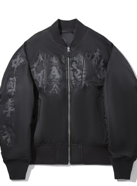 中国李宁×Aries联名男女同款运动宽松休闲棉夹克AJDV328