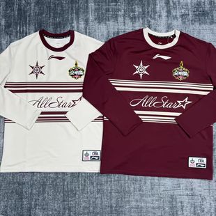 李宁CBA全明星篮球系列复古针织柔软男子运动长袖 AHSVA49 文化衫