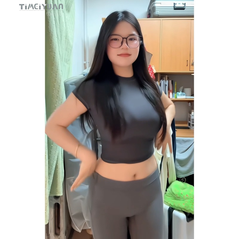 纯欲极简风修身紧身瑜伽长裤