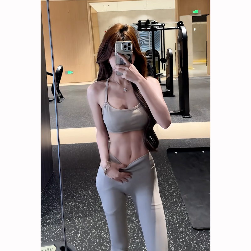 体美缘LYCRA中腰紧身瑜伽长裤