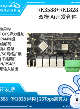 合众恒跃瑞芯微RK3588+RK1820/RK1828开发套件 大模型部署RK182X