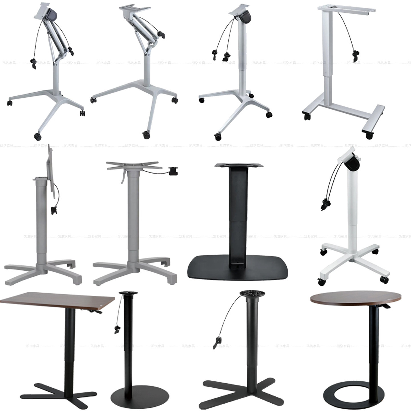 铝合金升降折叠桌脚铁艺支架酒吧高低调节桌腿台脚茶几腿会议桌架,商业/办公家具,台脚台架/家具支架,淘宝优惠券,粉丝福利购,淘宝优惠卷