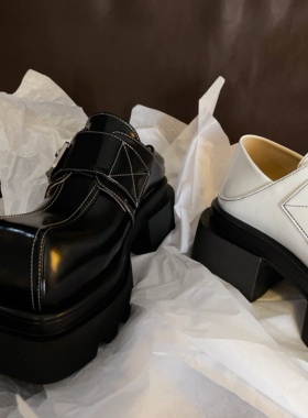 缇麦茵-6.5cmT26751个性小众时尚帅气简约潮酷两穿单鞋