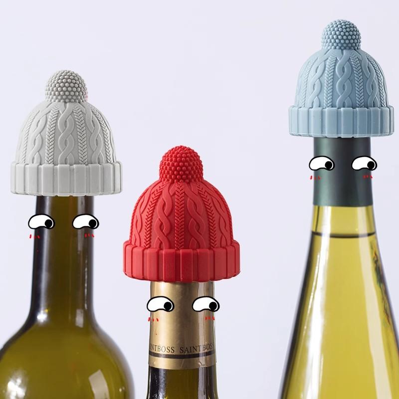 小红帽红酒塞家用硅胶玻璃瓶密封瓶塞香槟酒葡萄酒防漏保鲜酒塞子