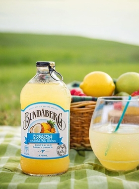 宾得宝Bundaberg澳洲进口菠萝椰子果汁汽水375ml气泡水网红饮料