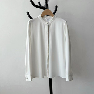 日本原单2025秋女通勤职业衬衫打底衫日系外贸有大码简约优雅衬衣