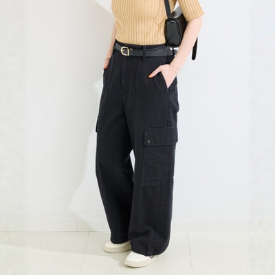 日单BCS+26春纯棉水洗工装阔腿裤