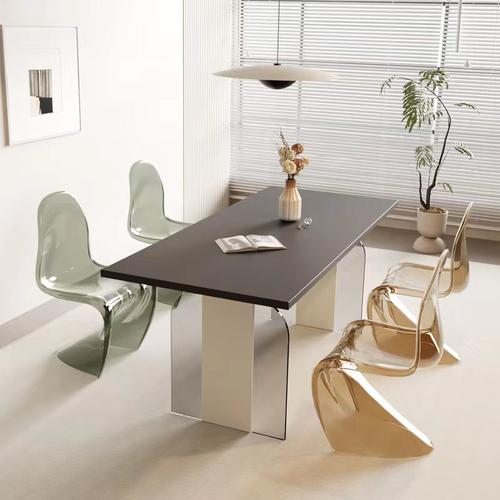 统道塑料塑料北欧设计时尚餐椅