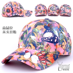 DYTOO高档粉红色帽子棒球帽运动帽女士秋冬天鸭舌帽防晒遮阳帽潮