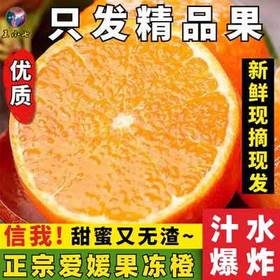 四川爱媛38号眉山果冻橙新鲜大果正宗当季水果手剥橙王小七柑橘