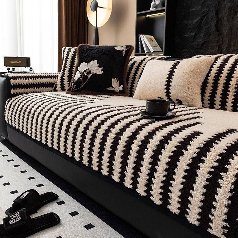 2025秋冬毛绒保暖沙发坐垫防滑加厚沙发盖布巾皮沙发套全盖毯罩,居家布艺,沙发垫,淘宝优惠券,粉丝福利购,淘宝优惠卷