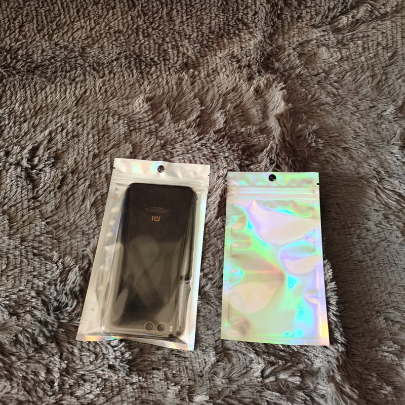 半透明镭射自封袋 手机壳包装袋 数码产品包装袋 美妆用品包装袋