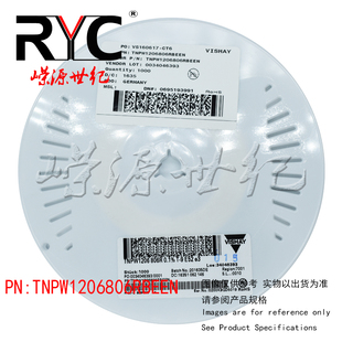 TNPW1206806RBEEN Vishay 1206SMD薄膜电阻器 806ohms 0.1% 25ppm