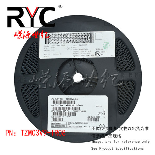 TZMC3V9-IR08 SOD-80-2 VISHAY 原装 稳压二极管 3.9Volt 0.5Watt