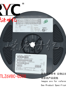TLZ6V8C-GS08 SOD-80 VISHAY 原装 稳压二极管 6.8V 500mW IR=2uA