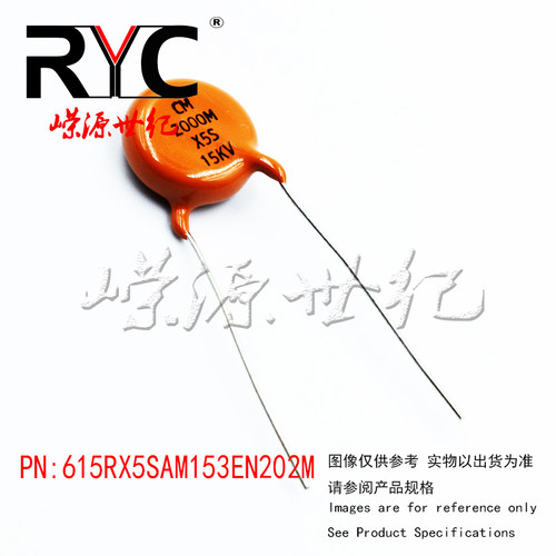 615RX5SAM153EN202M VISHAY原装 瓷片电容器615R 15KVDC 2000PF