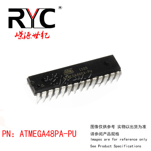 ATMEGA48PA-PU DIP-28 ATMEL 进口原装正品 AVR 单片机 微控制器