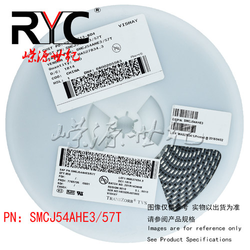 SMCJ54AHE3/57T DO-214AB-2 (SMC) Vishay ESD 抑制器/TVS 二极管