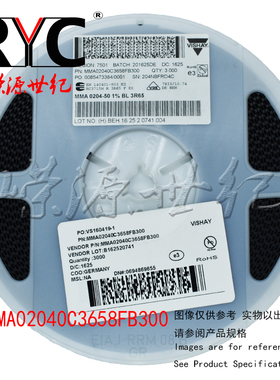 MMA02040C3658FB300 0204 Vishay MELF电阻器 3.65Ohms 300mW 1 %
