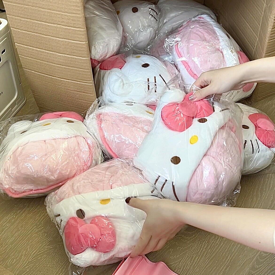 Hellokitty猫办公室午睡毯夏季可爱盖毯便携式工位空调毯披肩毛毯图片