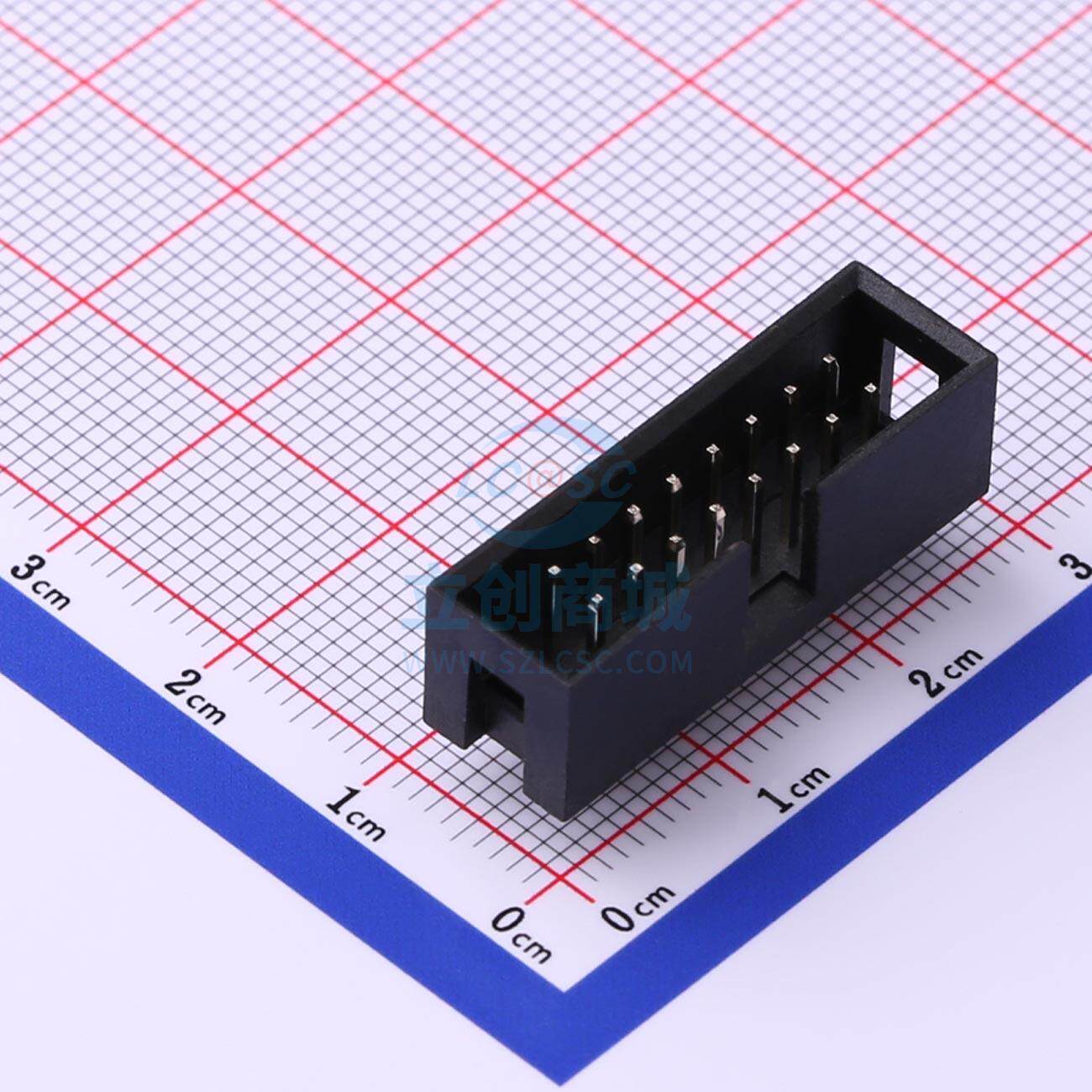 IDC连接器(牛角/简牛) X9555WV-2X08-6TV01 直插,P=2.54mm XKB Co