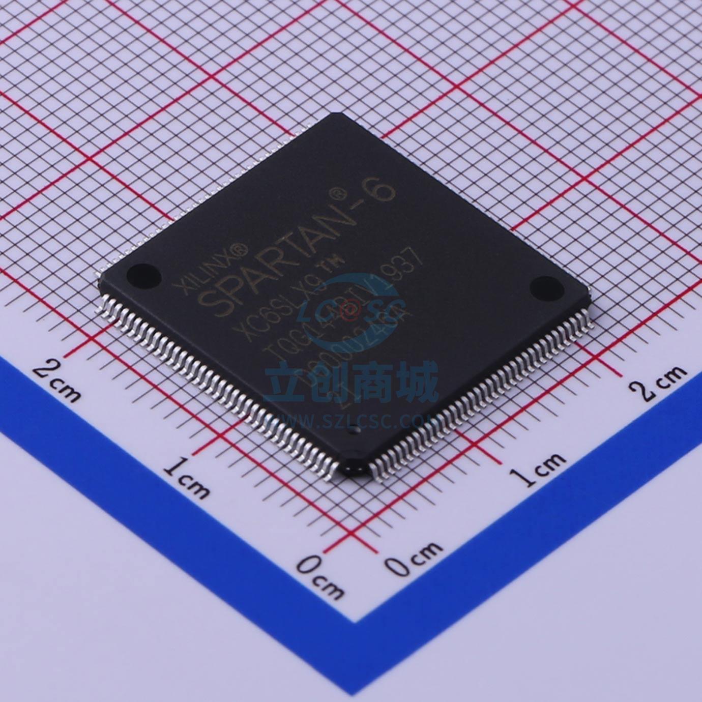 可编程逻辑器件(CPLD/FPGA) XC6SLX9-2TQG144I TQFP-144 XILINX(